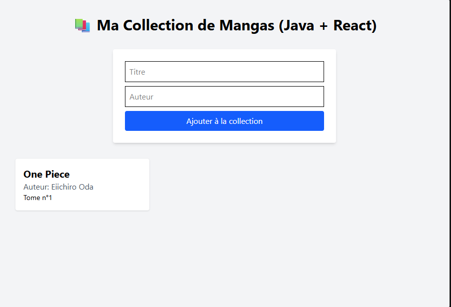 Aperçu - Manga Collection App